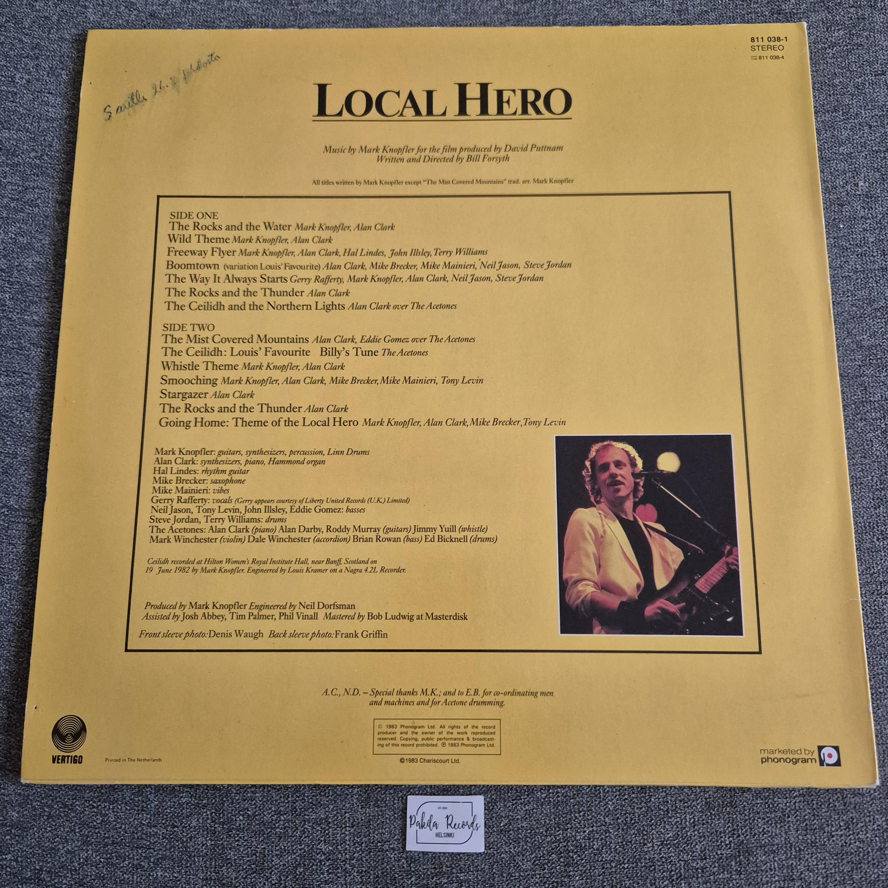 Mark Knopfler - Local Hero - LP (käytetty)